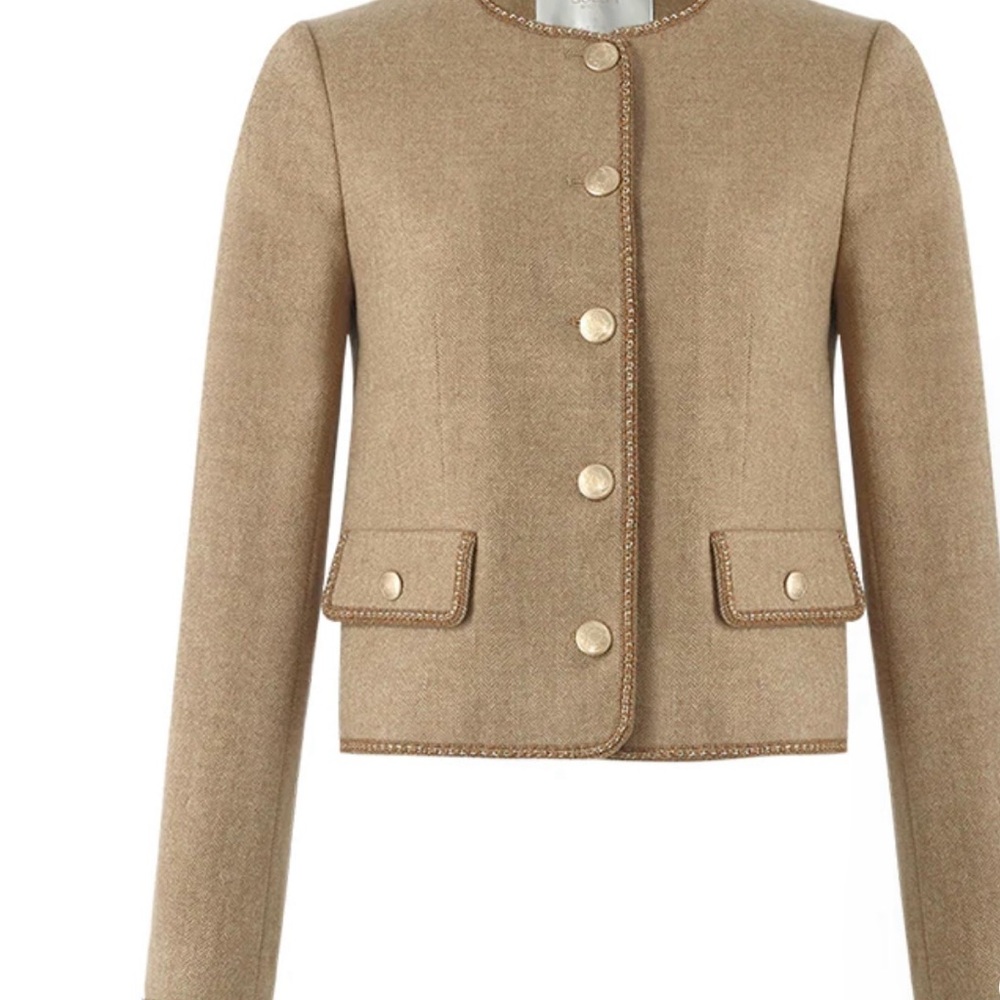 GOELIA Tan Women's Jacket - Picture 2 of 13